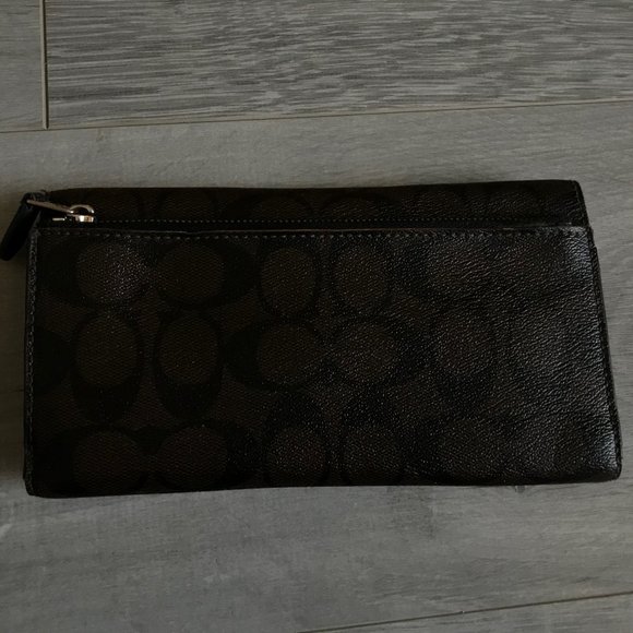 Coach Monogram Signature Leather Wallet - Picture 1 of 2